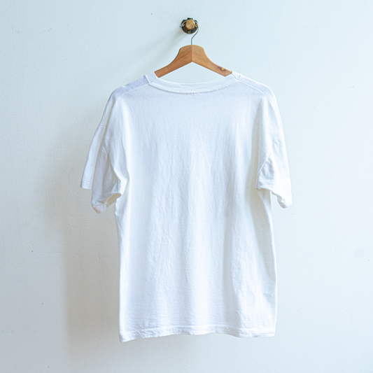 White 90s Washington d.c. T-shirt back in solid White