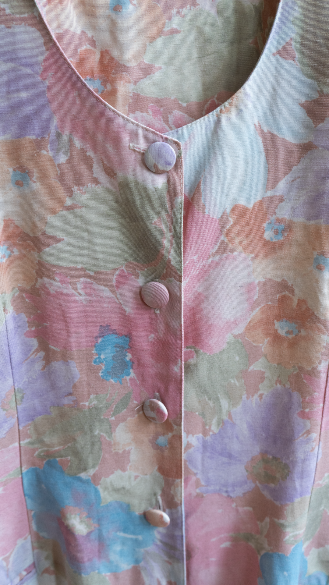 close-up floral vintage eighties blazer