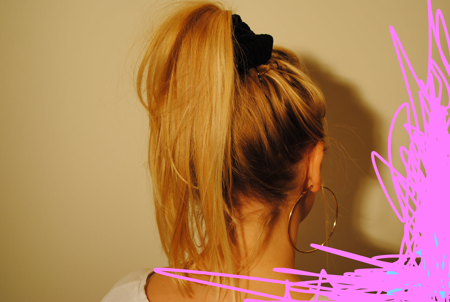 Handmade Black Scrunchie