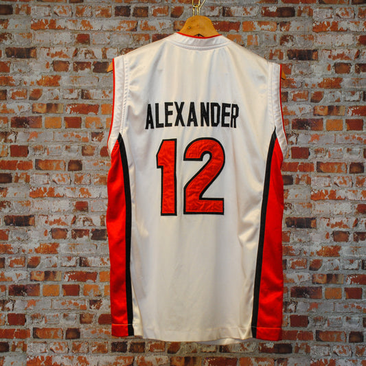 fresh-vintage-red-and-white-basketball-jersey-alexander-number-12-back