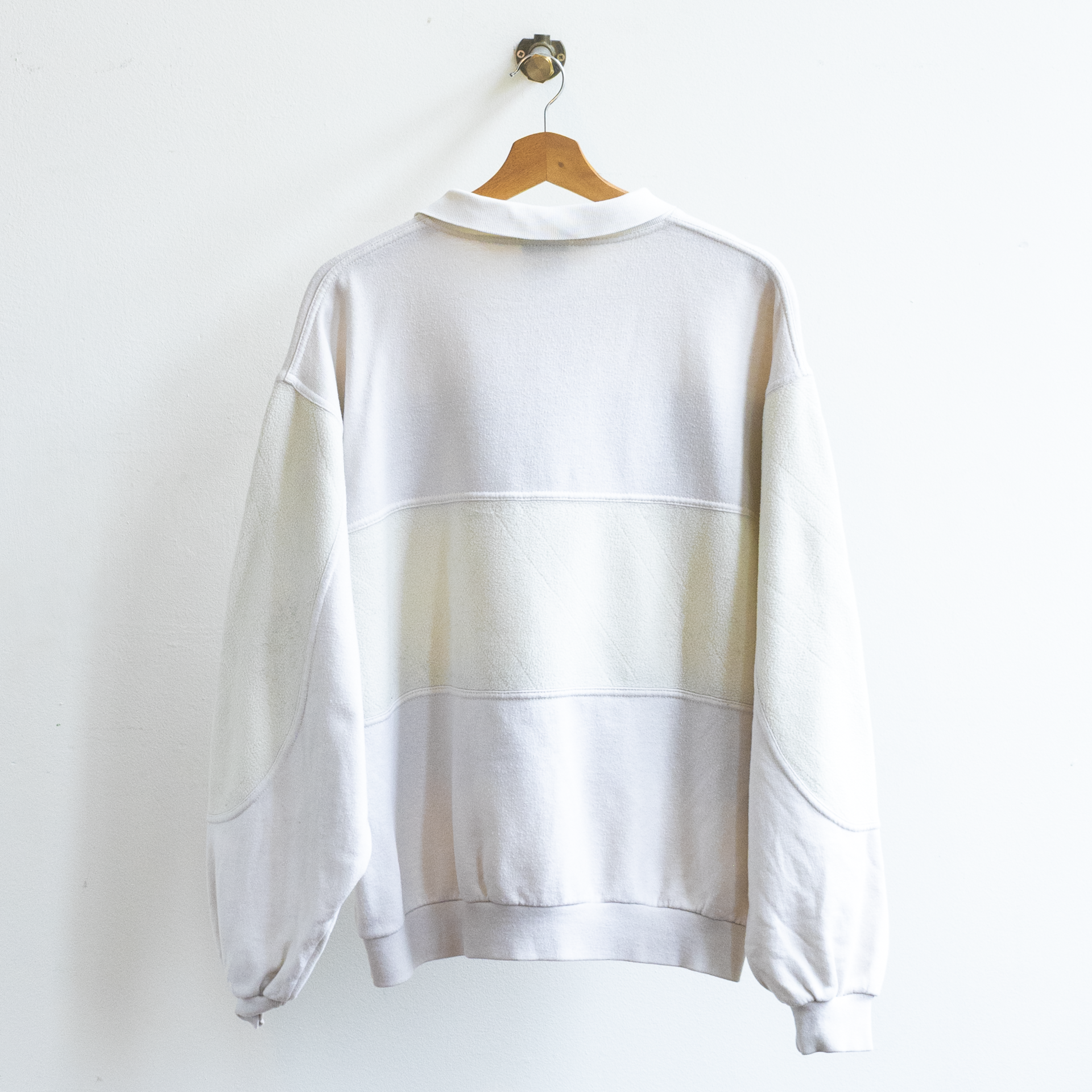 80s White Lotto Outdoor Indie Fleece Sweater