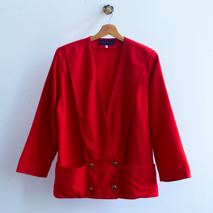 Red Vintage Charles Maudret Blazer