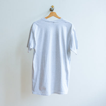 back of grey secondhand tshirt