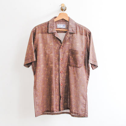 bruin vintage hemd merk country club fresh vintage