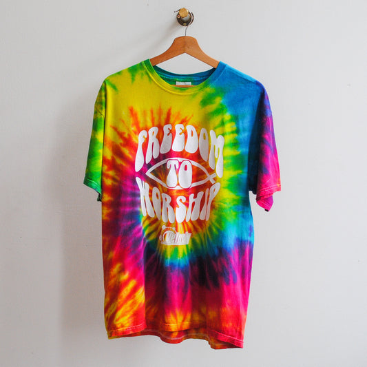 regenboog-tie-dye-tshirt-in-veel-kleuren-met-tekst-freedom-to-worship