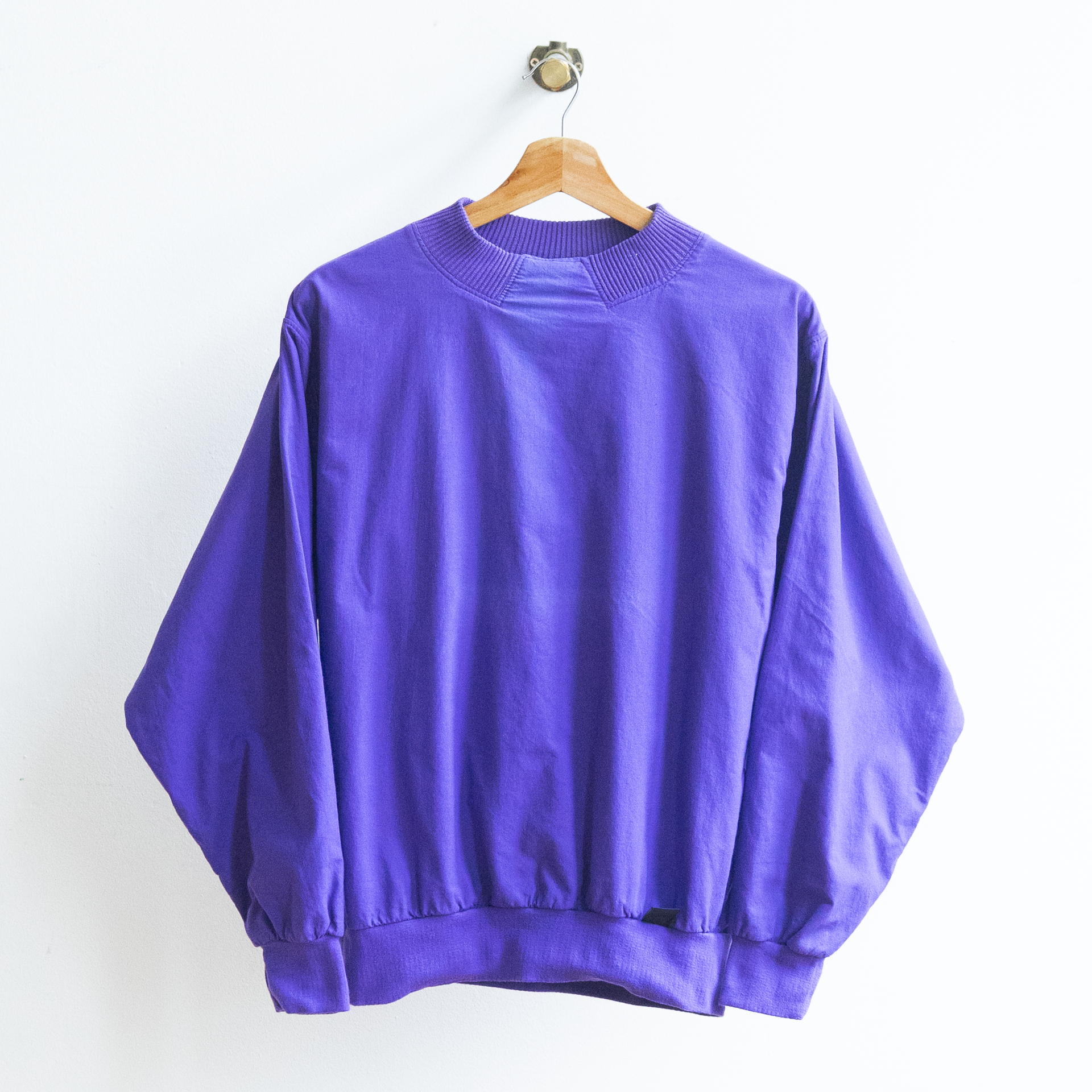 purple 80s pullover