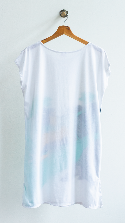tweedehands oversized witte slaap t-shirt Fresh Vintage