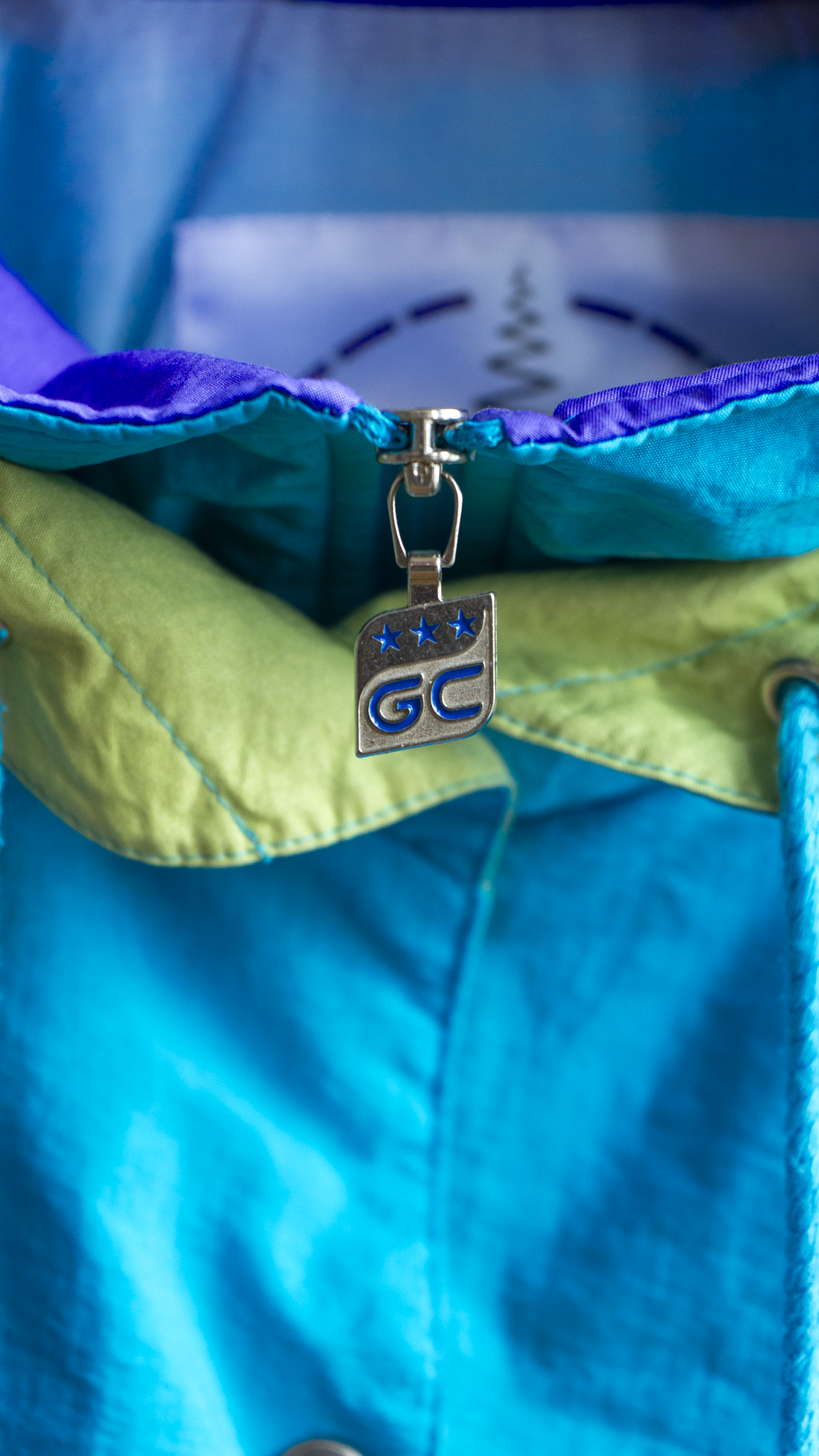 detail zipper vintage sportswear jacket