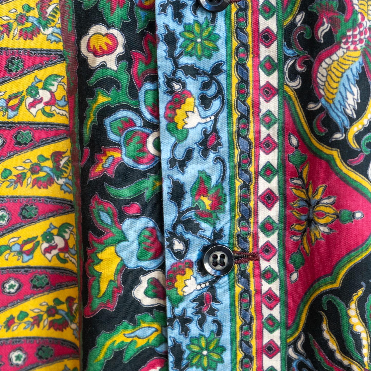 veelkleurig jaren 90 hemd gedetailleerd patroon fresh vintage