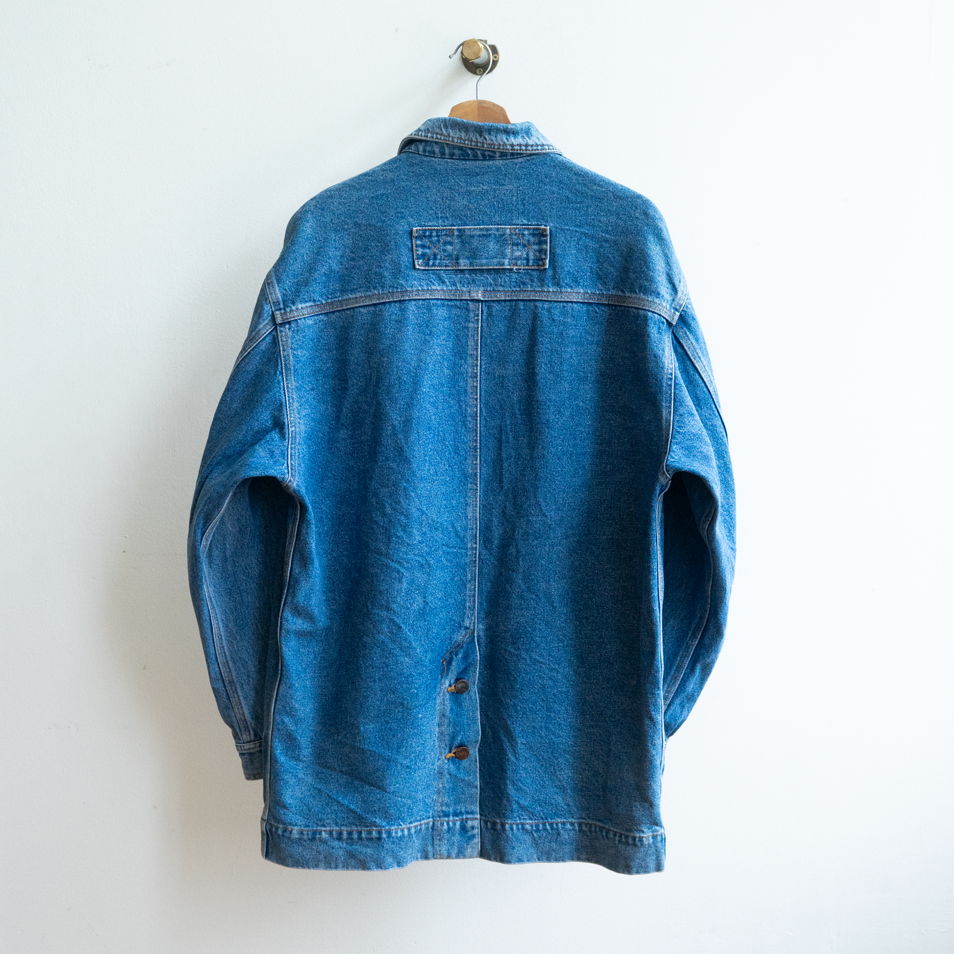 grease lange vintage jeansjas jaren 80 fresh vintage