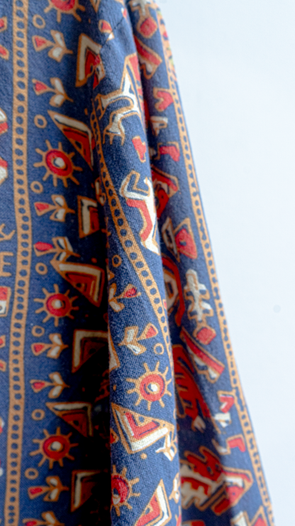 Blue Patterned Shirt