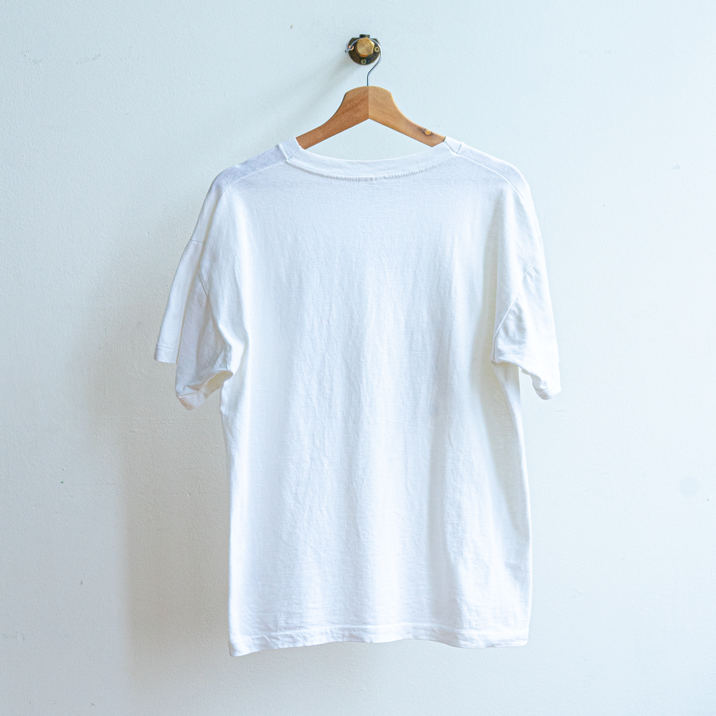 White 90s Washington d.c. T-shirt back in solid White