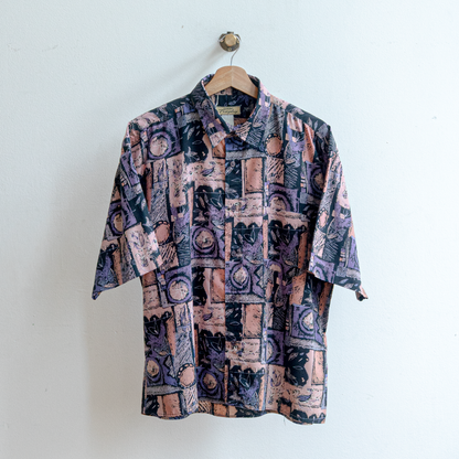 Purple abstract vintage shirt
