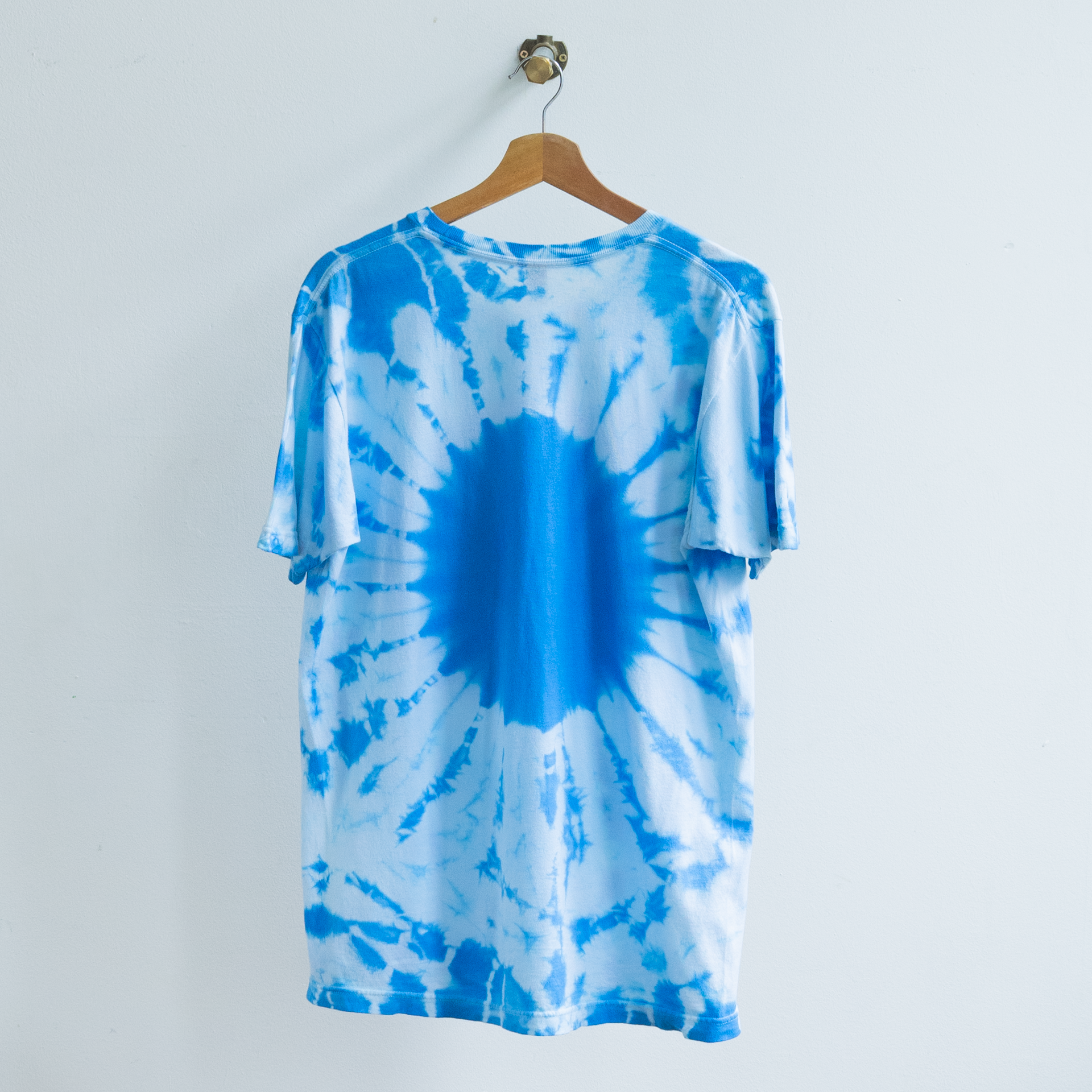 blue basketball themed tie dye T-shirt from the late 90s