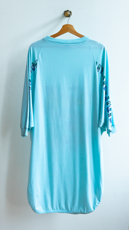 light blue oversized vintage t-shirt nightgown back