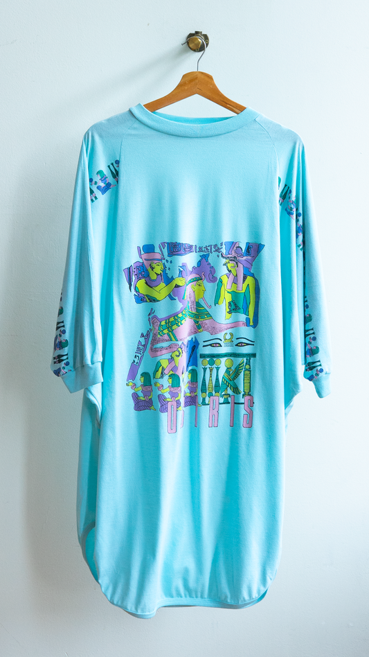 light blue oversized vintage t-shirt nightgown