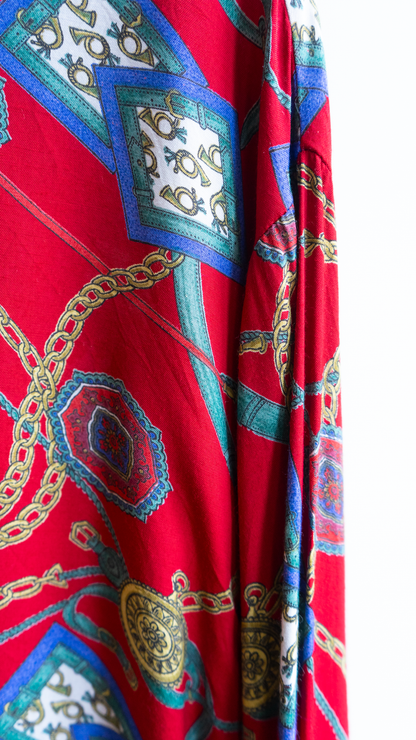 Bordeaux Patterned Shirt