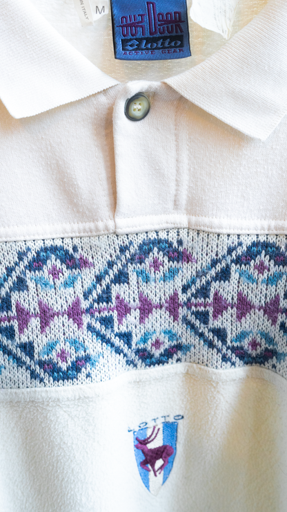 detail vintage outdoor lotto active gear fleece 80s sweater