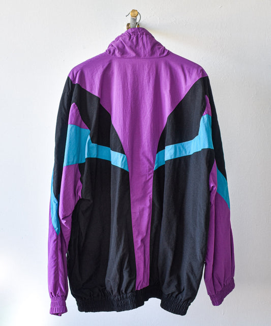 vintage-trainingsvest-paars-zwart-lila