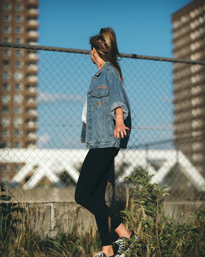 Soft Edge Oversized Jeans Jacket