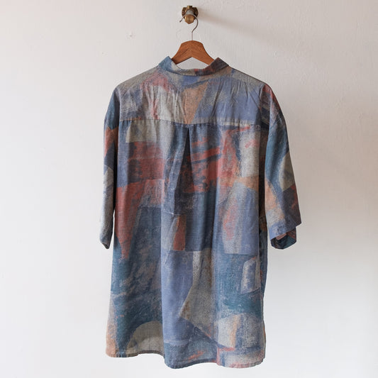 peinture-vintage-hemd-multi-kleuren-grauw