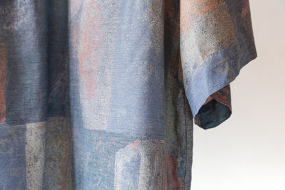 peinture-vintage-hemd-multikleuren-abstract-detail-patroon