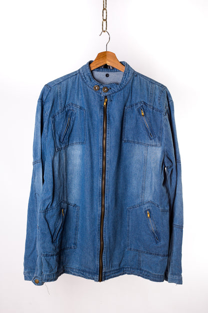 jeansjas-met-ritssluiting