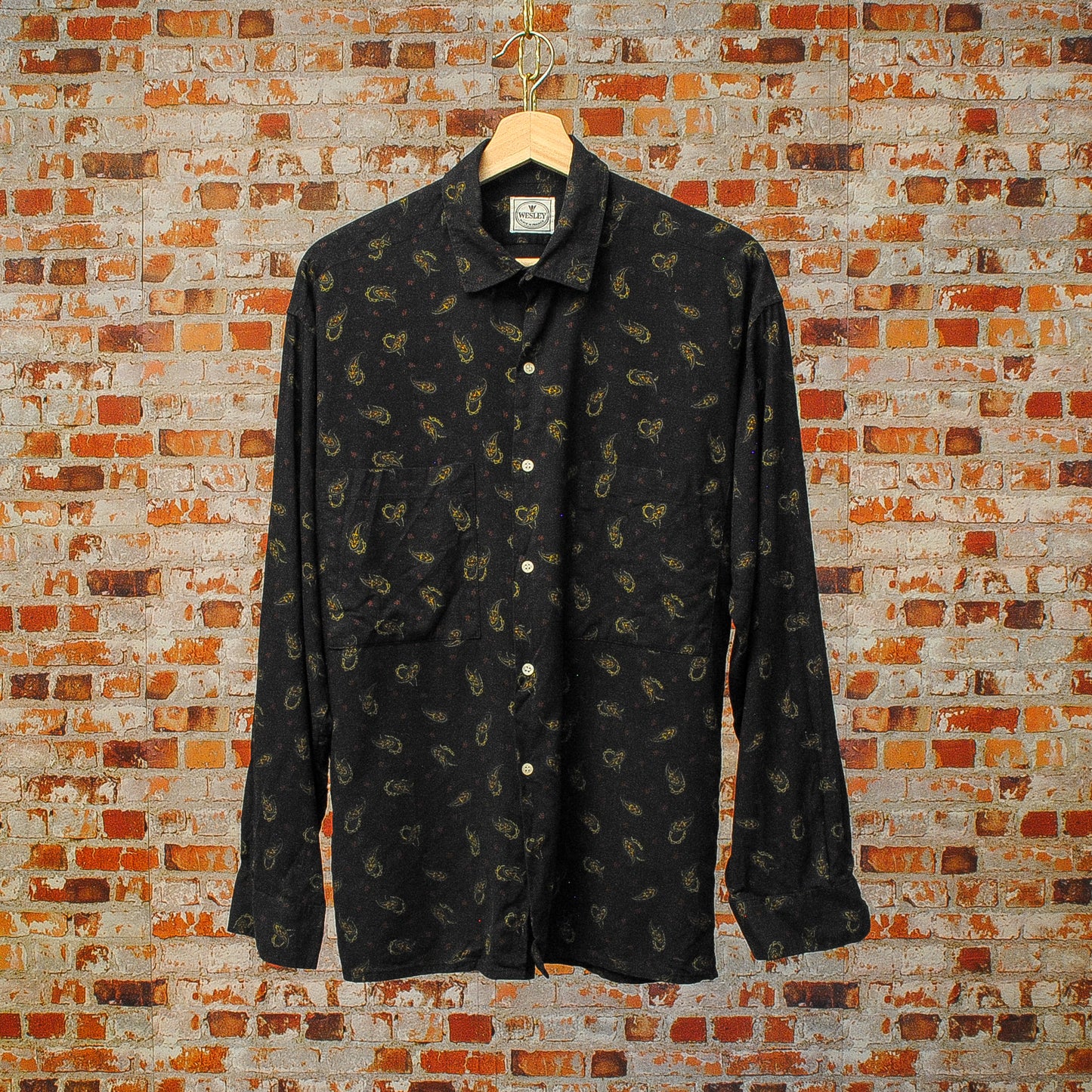 blauw-tweedehands-mannenhemd-met-patroon